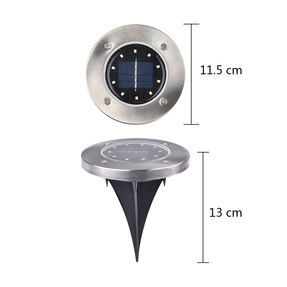 LED Solar Garden Light Solar Power Energy Ground Lawn Lamp With Sensitive Light Sensor Waterproof Outdoor Lights