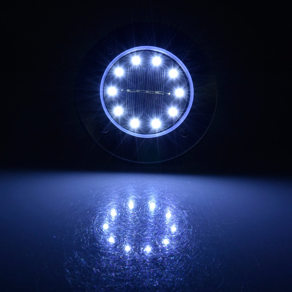 LED Solar Garden Light Solar Power Energy Ground Lawn Lamp With Sensitive Light Sensor Waterproof Outdoor Lights