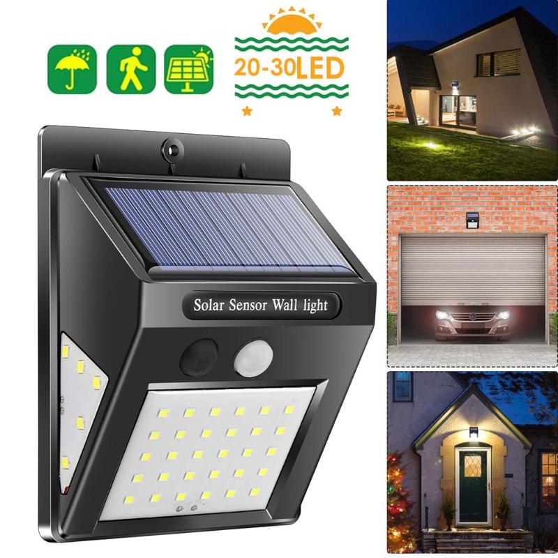 Solar Lamp LED Wall Solar Light Outdoor Security Lighting Nightlight with Motion Sensor Detector for Garden Back Door Step
