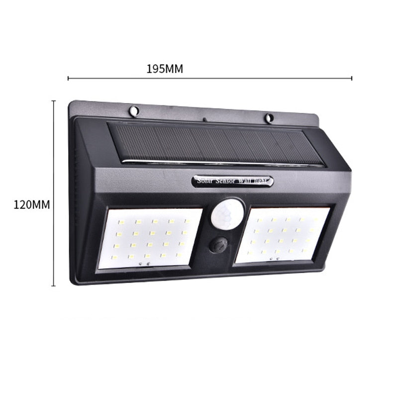 Solar Lamp LED Wall Solar Light Outdoor Security Lighting Nightlight with Motion Sensor Detector for Garden Back Door Step