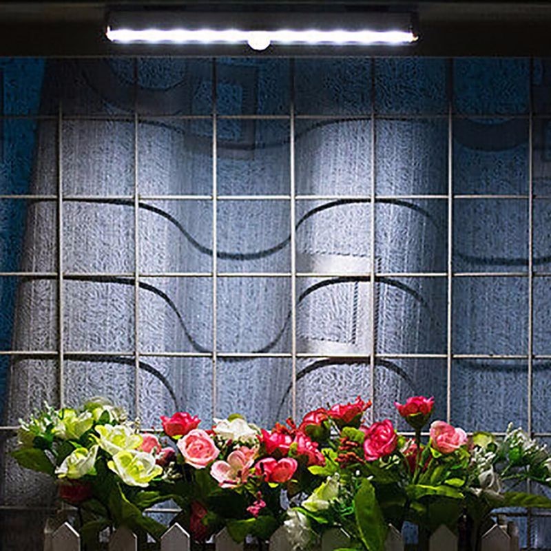 Human infrared sensor Cabinet Wardrobe Light USB Battery Recharging Lamp 10 LED IR Infrared Motion Detector