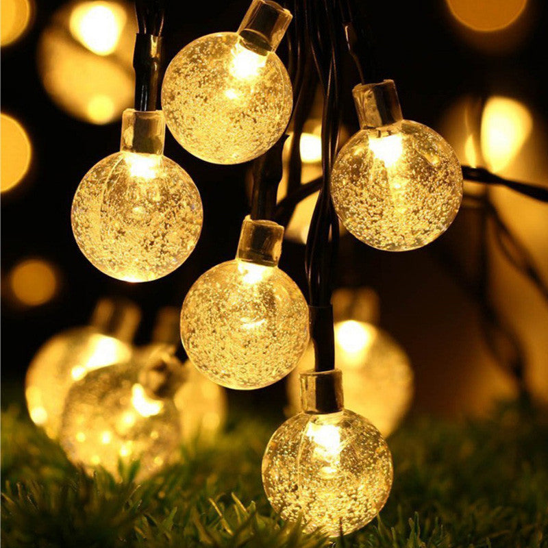 Led Solar Powered Bulbs Led String Lights for Outdoor Lighting Courtyard Street Garden Led Fairy Lights Christmas Garland