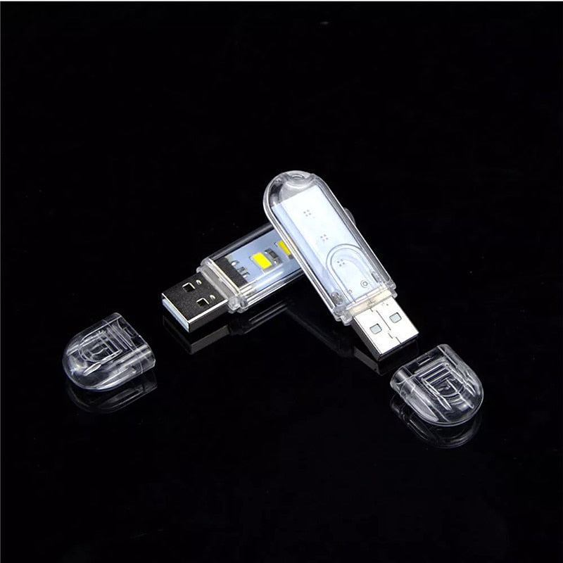USB LED Book Lights 3LEDs 8LEDs SMD 5630 5730 LED Bulb 5V Power Input White 5000-6500K Warm White 3000-3500K USB Night light