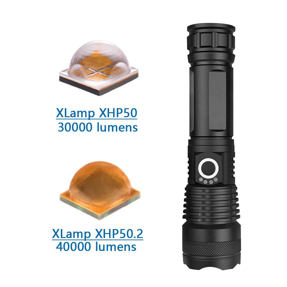 led flashlight 90000 lumens xhp70.2 most powerful flashlight 26650 USB torch xhp70 xhp50 lantern 18650 hunting lamp hand light