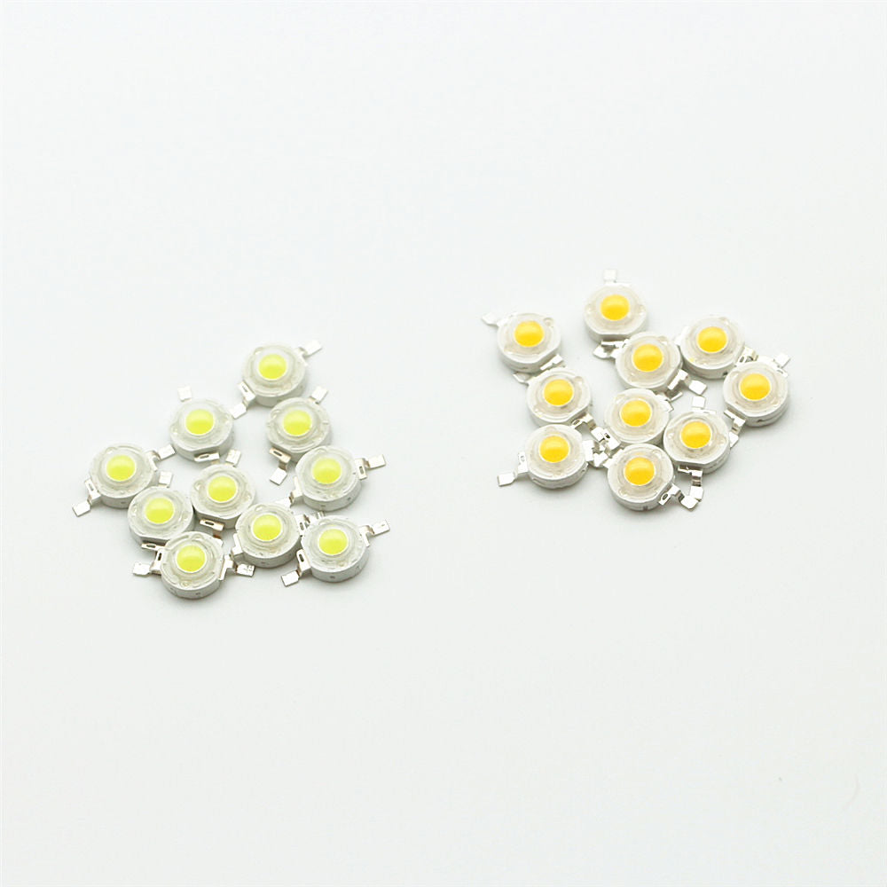 Full Wattage 10Pcs/Lot Real 1W 3W High Power LED Lamp Bulb Diode SMD 100-220LM LED Light Chip For Lawn Ceiling Spot light Downlight