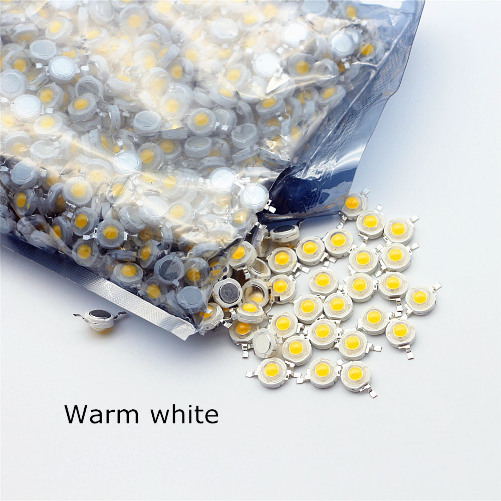 Full Wattage 10Pcs/Lot Real 1W 3W High Power LED Lamp Bulb Diode SMD 100-220LM LED Light Chip For Lawn Ceiling Spot light Downlight