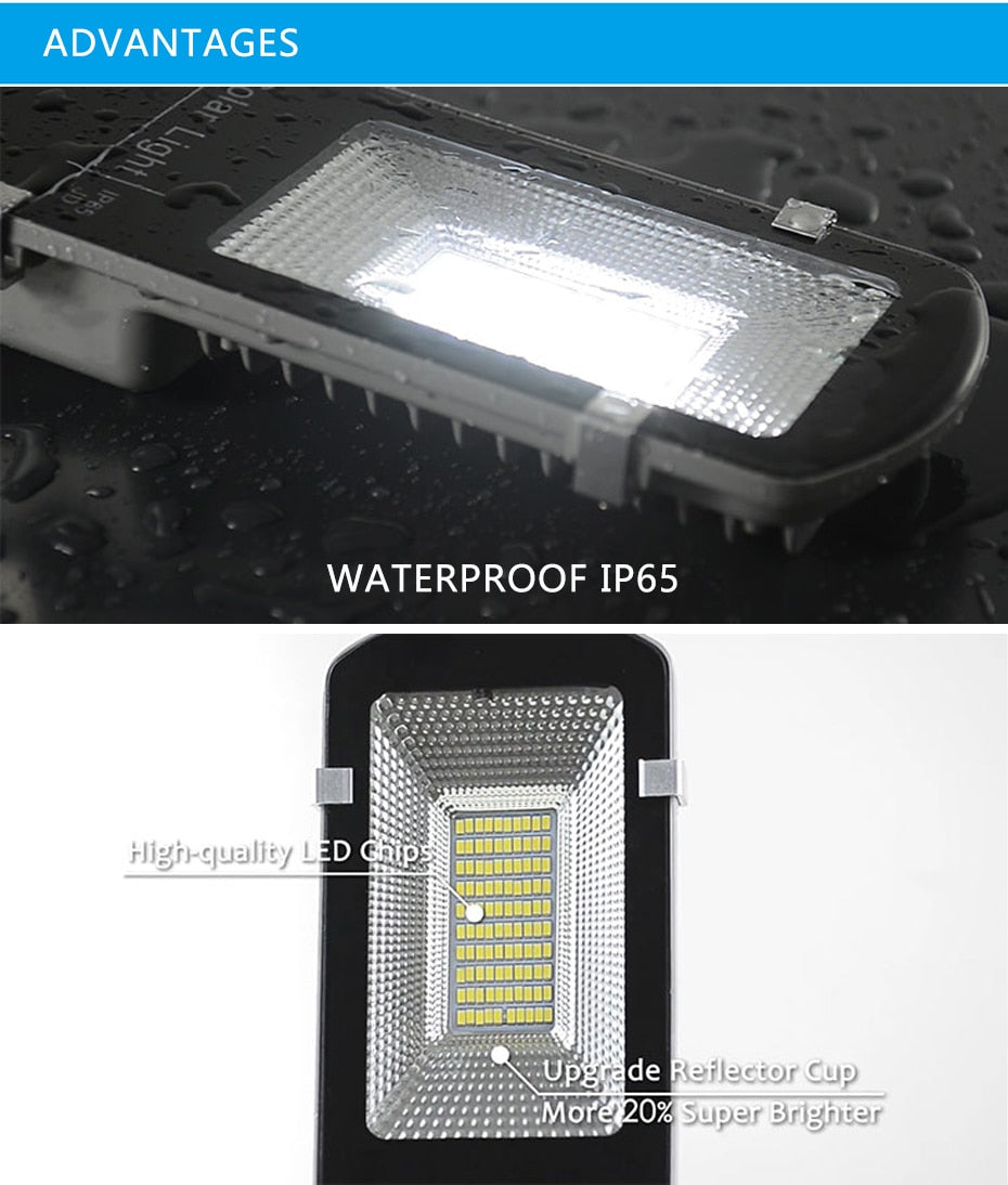 Led Solar Street Light Waterproof Outdoor Solar Light 100W Led Solar Lamp Outdoor Solar Led Lights For Plaza Garden Street