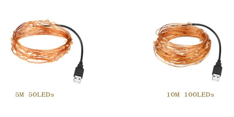 10M USB LED String Light Waterproof LED Copper Wire String Holiday Outdoor Fairy Lights For Christmas Party Wedding Decoration - LED Lights For Sale : Affordable LED Solutions : Wholesale Prices