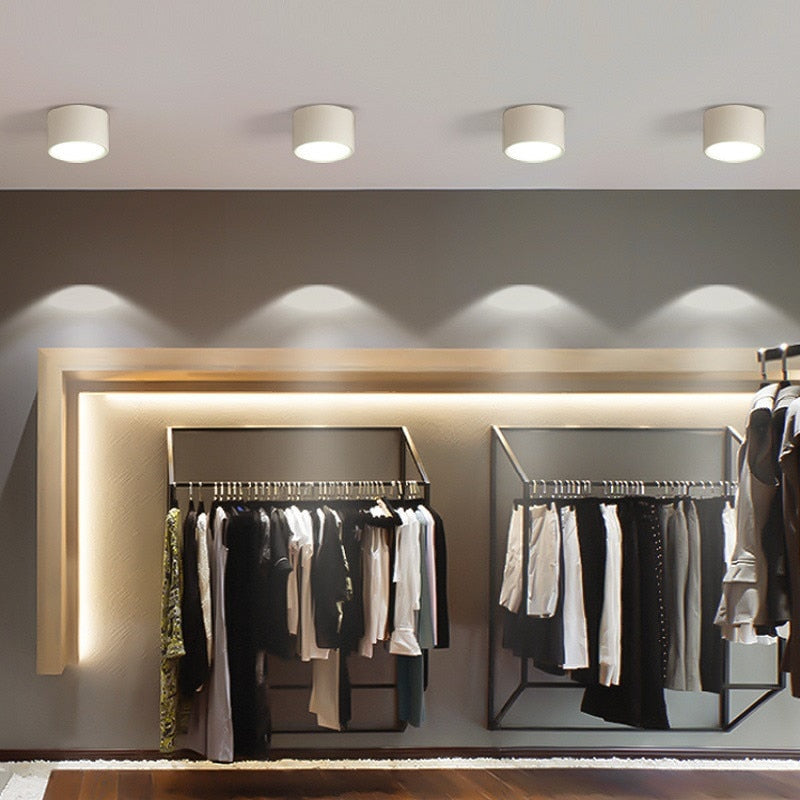 DBF Wood Grain LED Surface Mount Ceiling Spot Light 5W/12W Ceiling Light for Living Room Bedroom Home Decoration Indoor Lighting