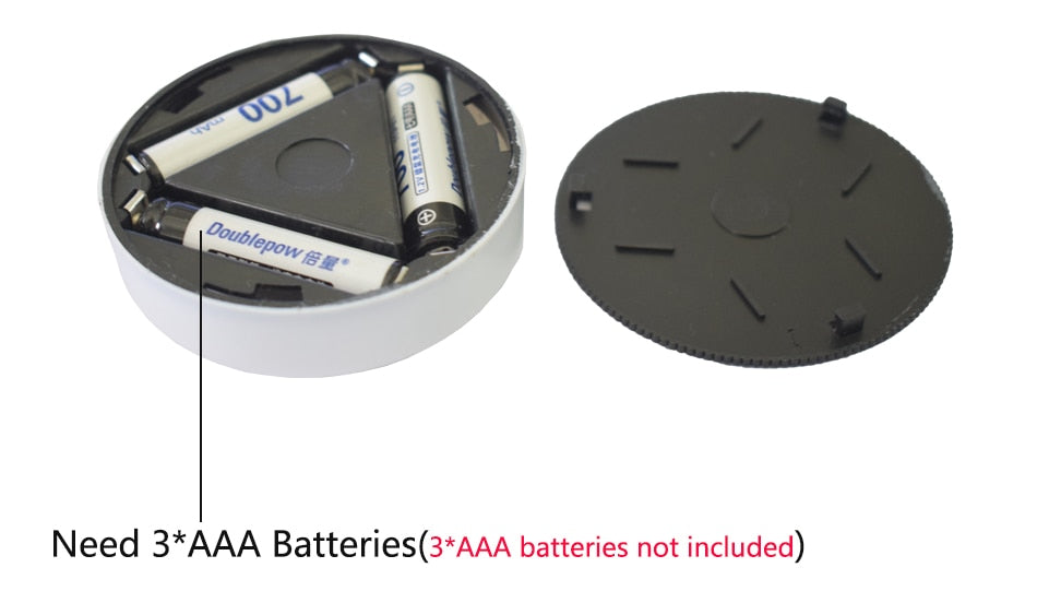 4 Colors 3 LED Closet Under Cabinet Lamp AAA Battery Powered Wireless Touch Switch Kitchen Wall Car Night Light for Car Boot