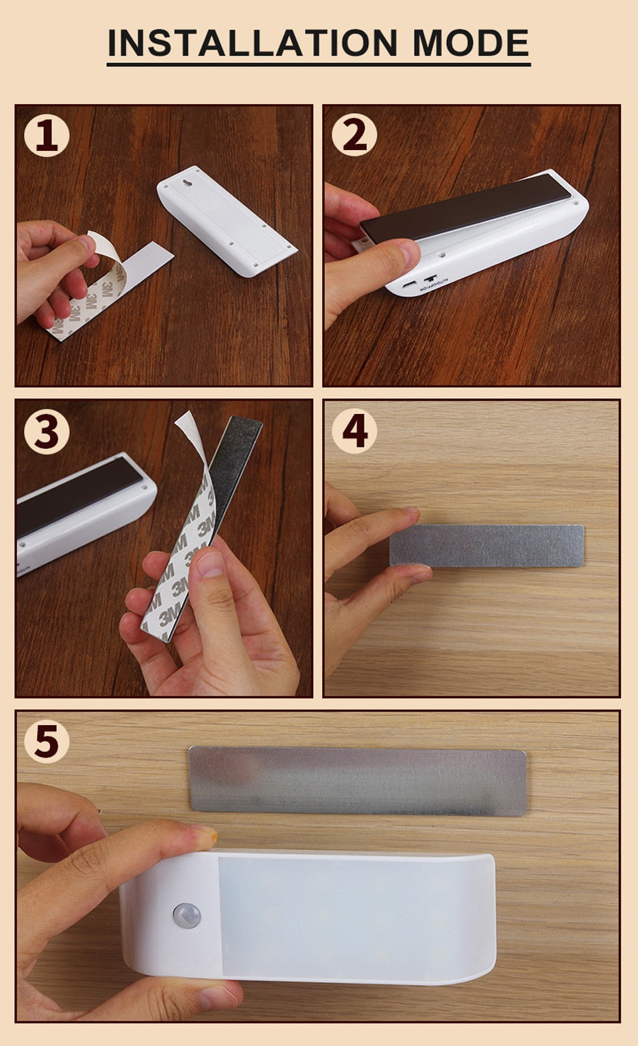 Under Cabinet Lights Kitchen Lighting IR Motion Sensor 12LEDS smd5730 Night Lights USB Chargeable Stair Light Closet Lamp