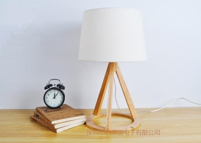 Creative Fashion Modern Original Wooden Table Light E27 AC 110V/220V Table Lamp Bedroom Bedside Home Decoration Lighting