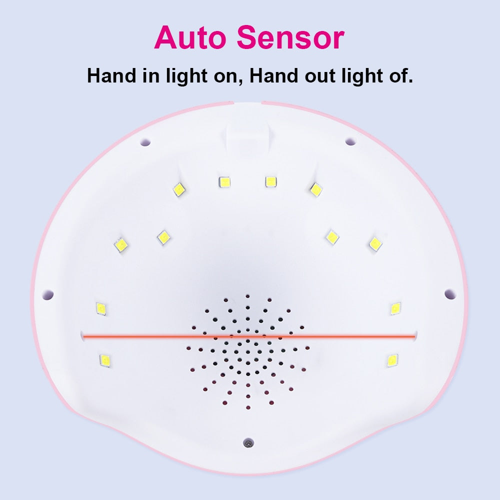 UV Lamp For Manicure LED Nail Dryer Lamp Sun Light Curing All Gel Polish Drying UV Gel USB Smart Timing Nail Art Tools LASTAR6