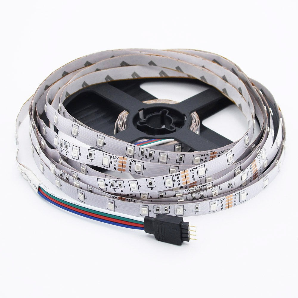 5M 10M RGB LED Strip 12V 60LEDs/m SMD 2835 Waterproof Flexible Tape Ribbon Colorful Rope Light String Lamp +LED Controller +Power
