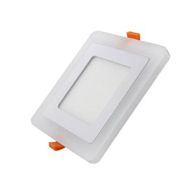 Ultra Thin LED Ceiling Panel Light 6W 9W 16W 24W LED Downlight Round Square Two Color Panel Light Recessed Indoor Spot Light