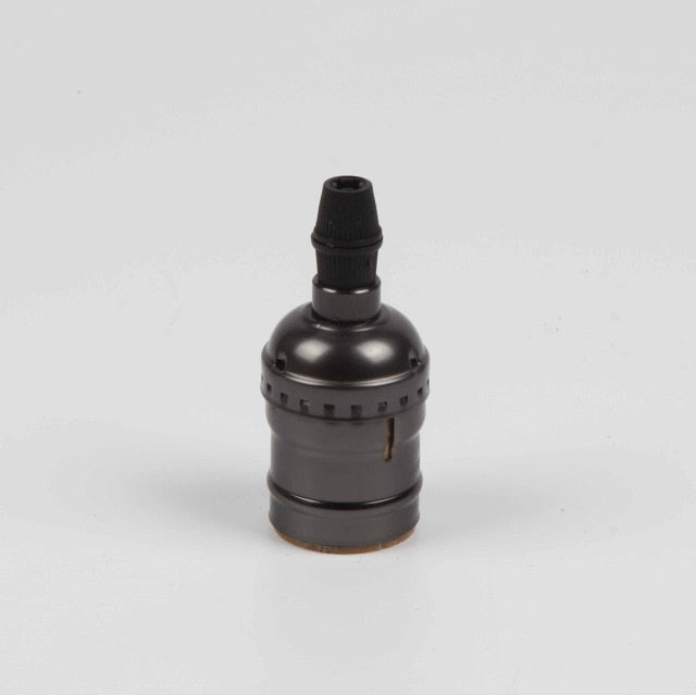 Vintage Retro Lamp Socket E27/E26 Screw Base Golden/Silver/Black Lamp Holder Fitting To Pendant Lamp Desk Lamp Wall Light