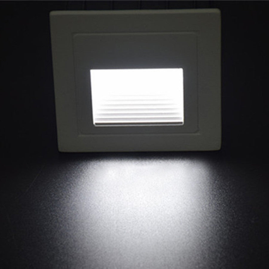 Outdoor Led Step Light IP65 Aluminum Embedded Staircase Corner Lamp Waterproof Recessed Wall Stair Lamp Footlight