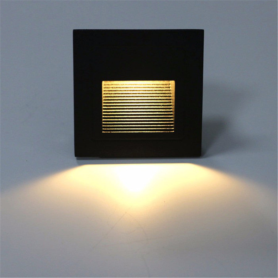 Outdoor Led Step Light IP65 Aluminum Embedded Staircase Corner Lamp Waterproof Recessed Wall Stair Lamp Footlight