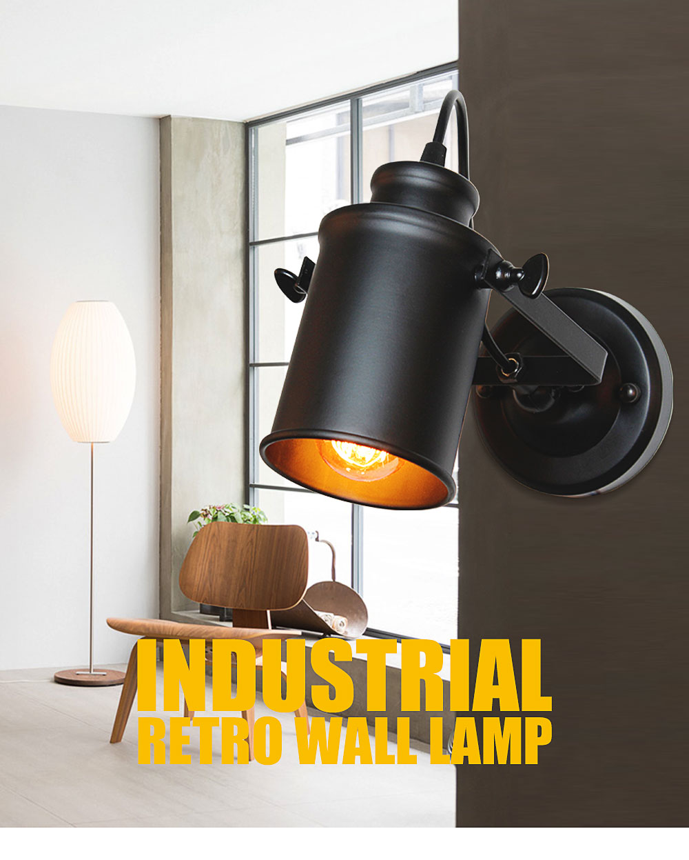 Wall Lamp Retro Industrial wall Light LED Wall sconce Vintage wall Lights for Restaurant bedside Bar Cafe Home Lighting E27