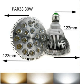 Ultra Bright Dimmable E27 E26 PAR16 PAR30 PAR38 9W 14W 18W 24W 30W 36W LED Light Bulb Lamp Spotlight Indoor Lighting 110V 220V