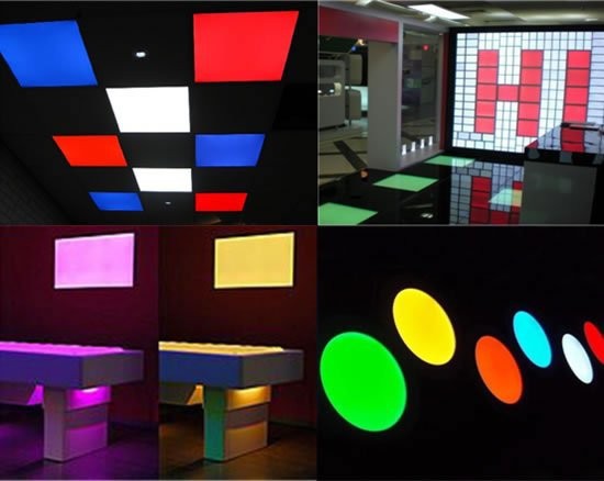 Ultrathin 24 Colors 3W 10W LED RGB Ceiling Light AC85-265V LED Panel Down Light Lamps Round Shape with Remote Control