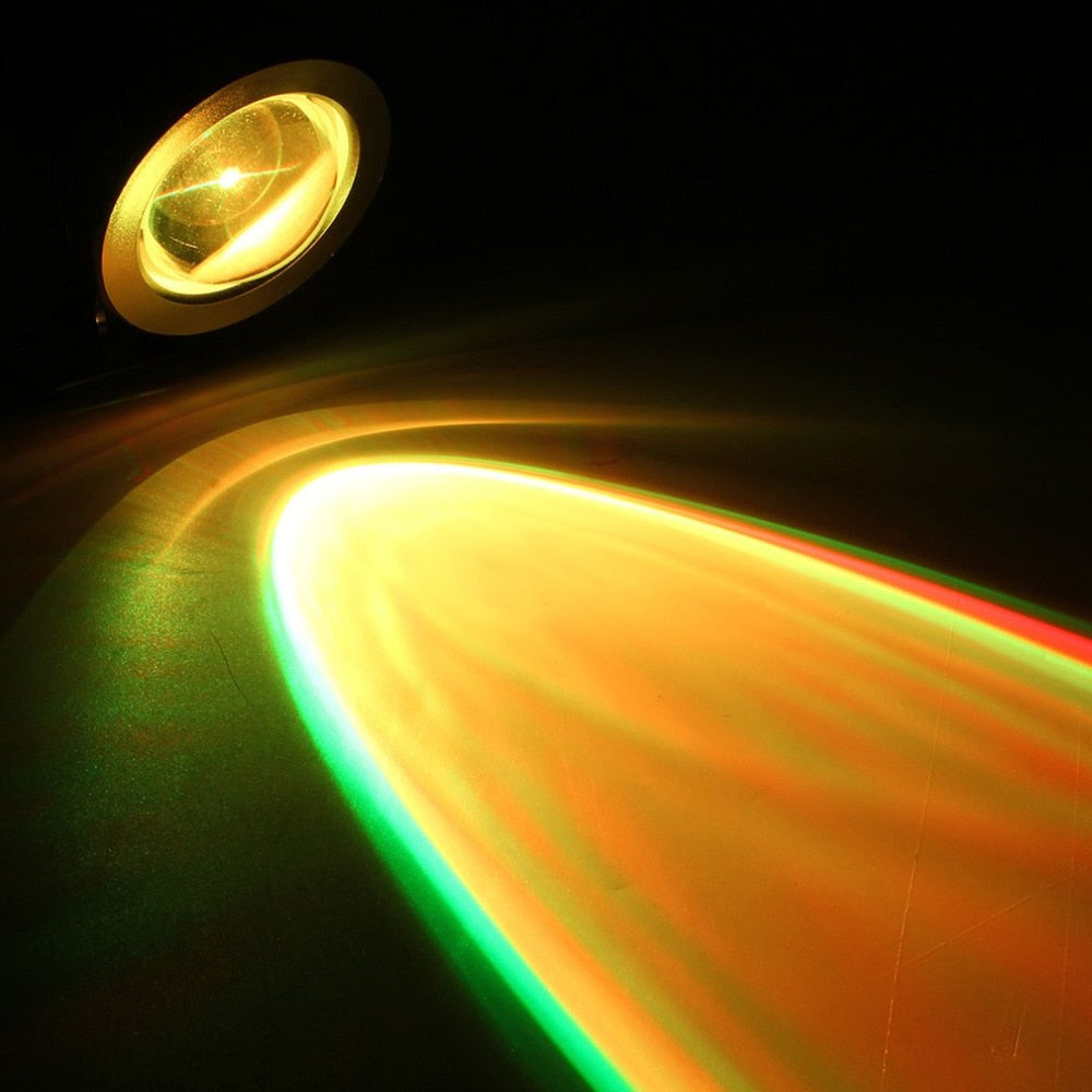 IP68 10W RGB LED Light Garden Fountain Pool Pond Spotlight Waterproof Underwater Lamp with Remote Control Black/Silver