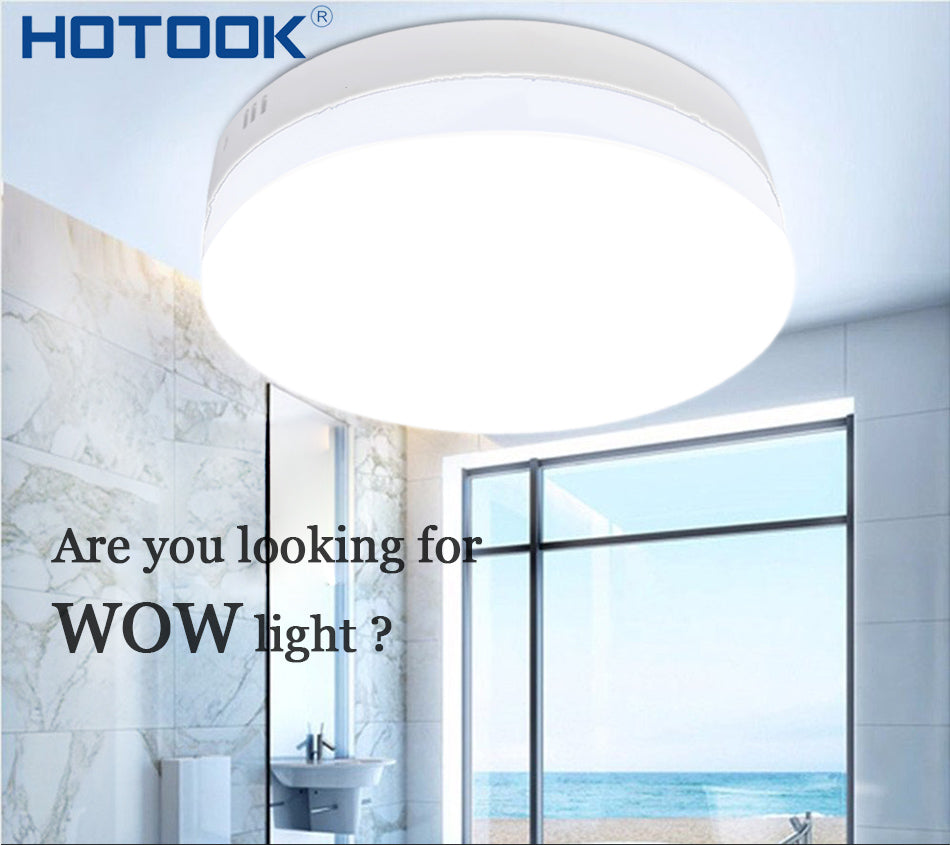 HOTOOK LED Panel Dimmable LED Downlight 6W 12W 18W 24W Mini Square Round Surface Mounted LED Ceiling lamp for Home Kitchen