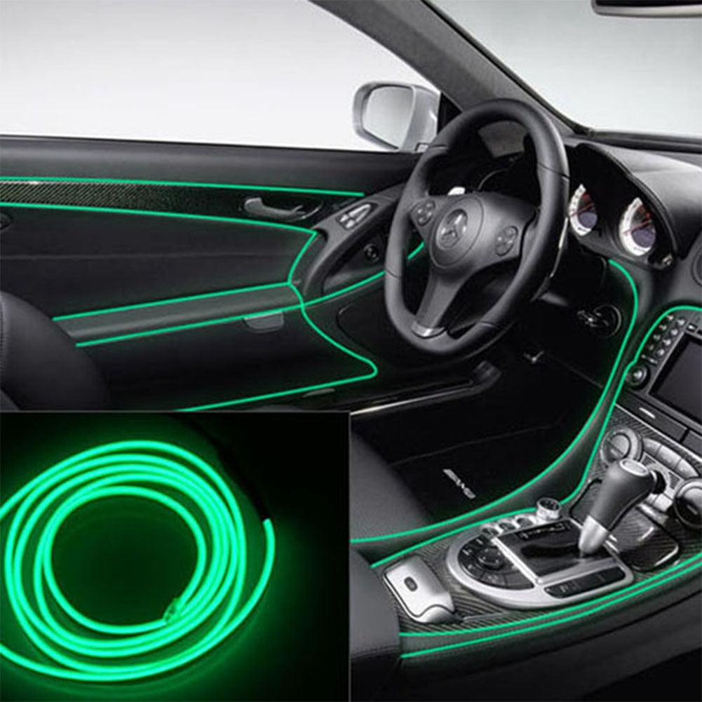 Neon Cord Led EL Wire String Led Strip Flexible Light Rope Tube car Dance Party 2M 3M 5M Battery Powered With Controller led RGB