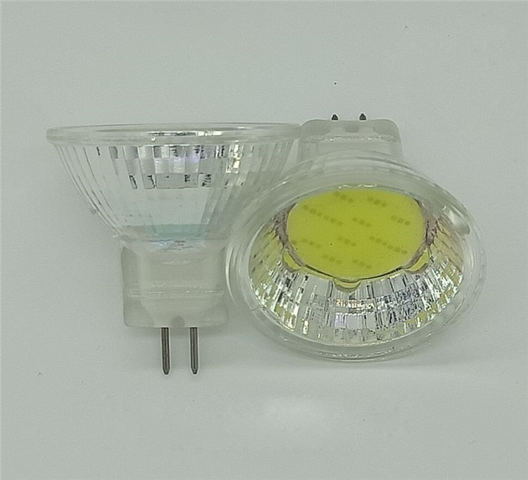 MR11 COB Led Spotlight 12V 110V 220V Dimmable Led Lamp Bulb 3W 7W 9W LED Light Warm/Cold White GU4 Glass Bulb Energy Saving lamp