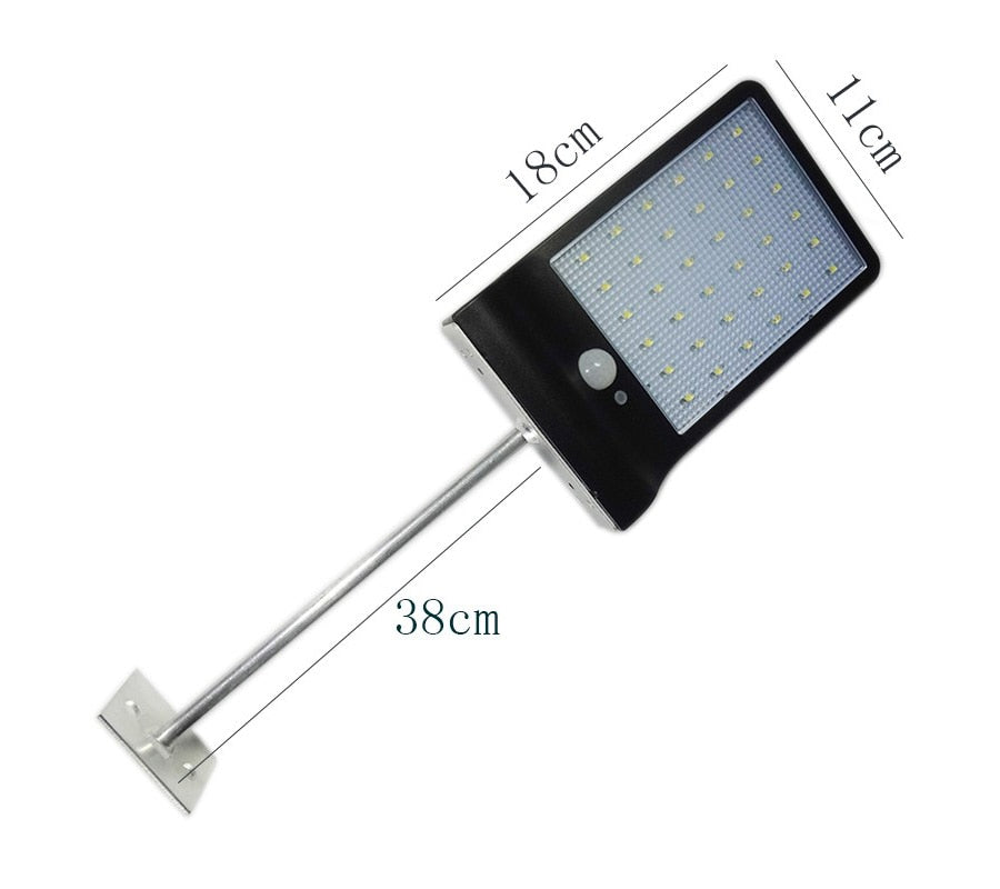 PIR motion sensor Solar Street light 3 modes Outdoor light wall lamp Waterproof Energy Saving Yard Path Home Garde