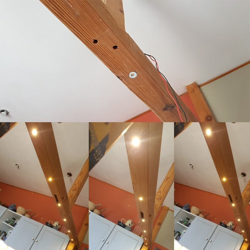 Mini LED Downlight 1W IP65 12V 15mm 25mm 30mm Outdoor Garden Bathroom Corridor Ceiling Spot Bulb Light SPA Sauna Lighting CE