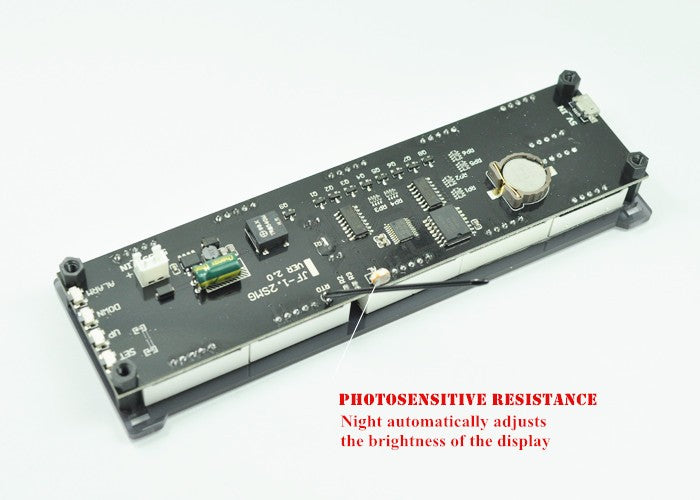 Desktop Large Digital LED Display Clock Precision Electronic Clock With Temperature Car Alarm Indoor Lighting Sign