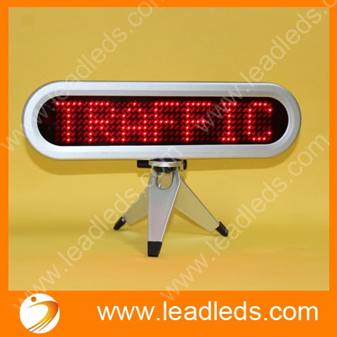 LED Message Digital Moving display Scrolling Car message Sign Light Red LED door windows display
