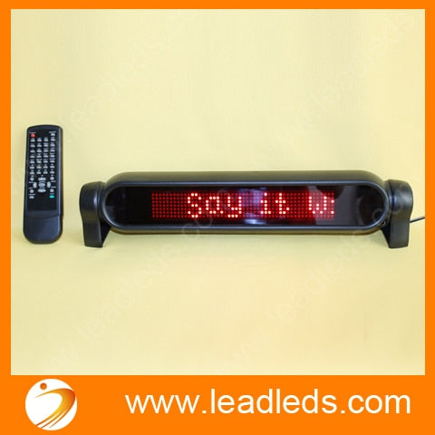 LED Message Digital Moving display Scrolling Car message Sign Light Red LED door windows display