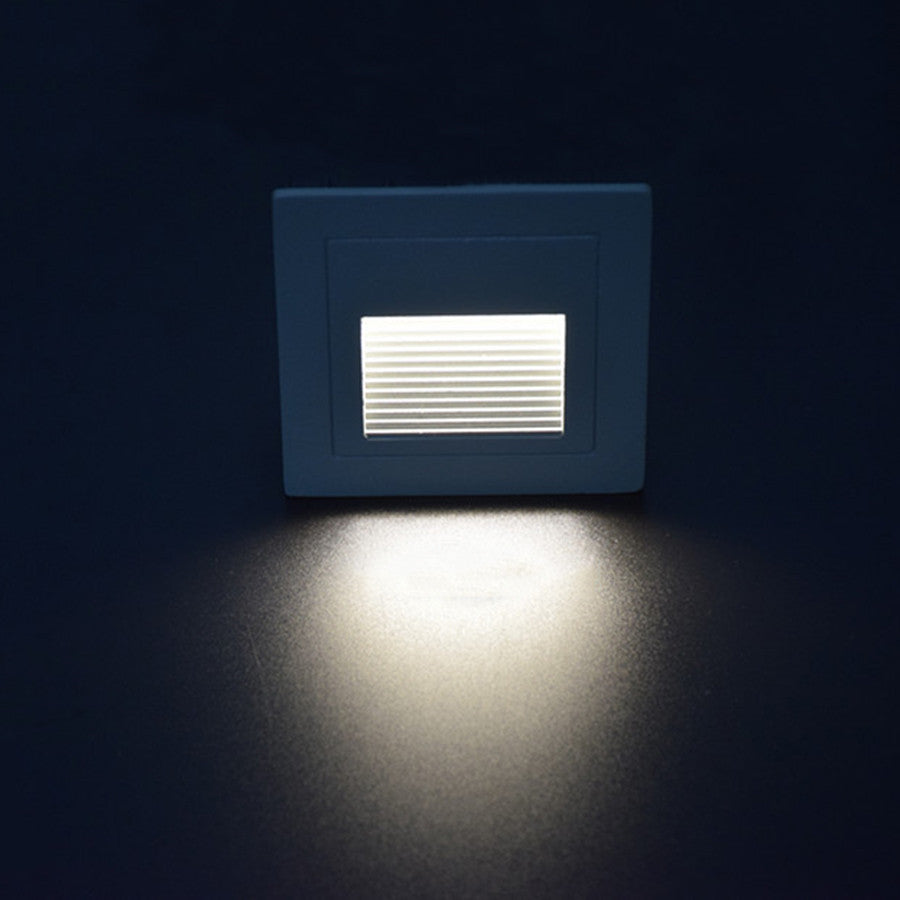 LED Recessed Stair Step Light Outdoor Floor Stair Deck Underground Spotlight Led Footlight Embedded Corner Lamp
