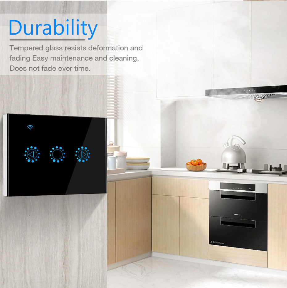 Smart Remote Touch Screen Sensor Switch LED Dimmer Switch Wall Touch Dimmable Glass Control Panel Module EU/UK/US Standard
