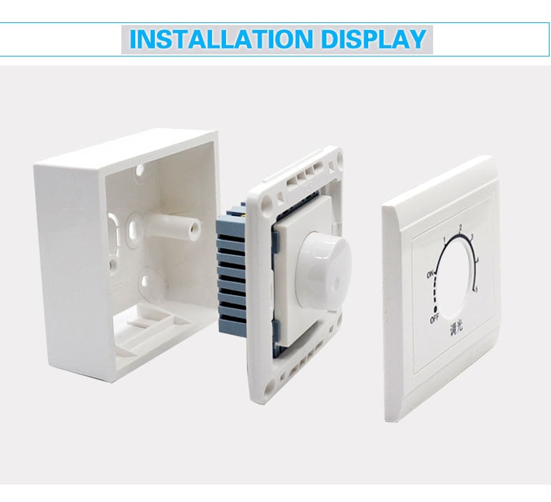 LED Dimmer Adjustable Switch Brightness From Dark Controller To Bright Driver Dimmers For Dimmable Light Bulb Lamp