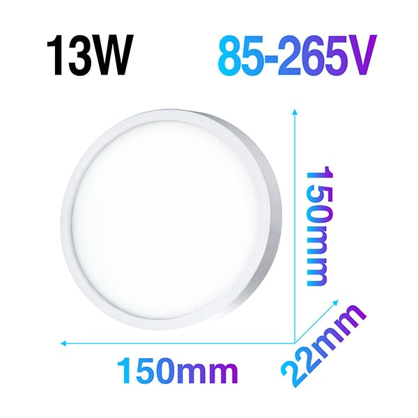 LED Panel Light 6W 9W 13W 18W 24W 36W 48W Round LED Surface Mounted Ceiling Lamp 85-265V Modern UFO Downlight Plaffonnier Lamp