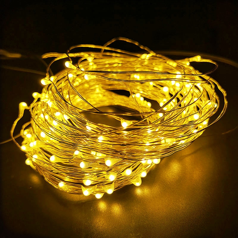 LED String Light Fairy light Battery waterproof Silver Wire Christmas Halloween USB Xmas Decoration Romantic lights 1/2/3/5/10M