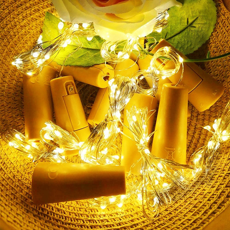 LED String Light Fairy light Battery waterproof Silver Wire Christmas Halloween USB Xmas Decoration Romantic lights 1/2/3/5/10M