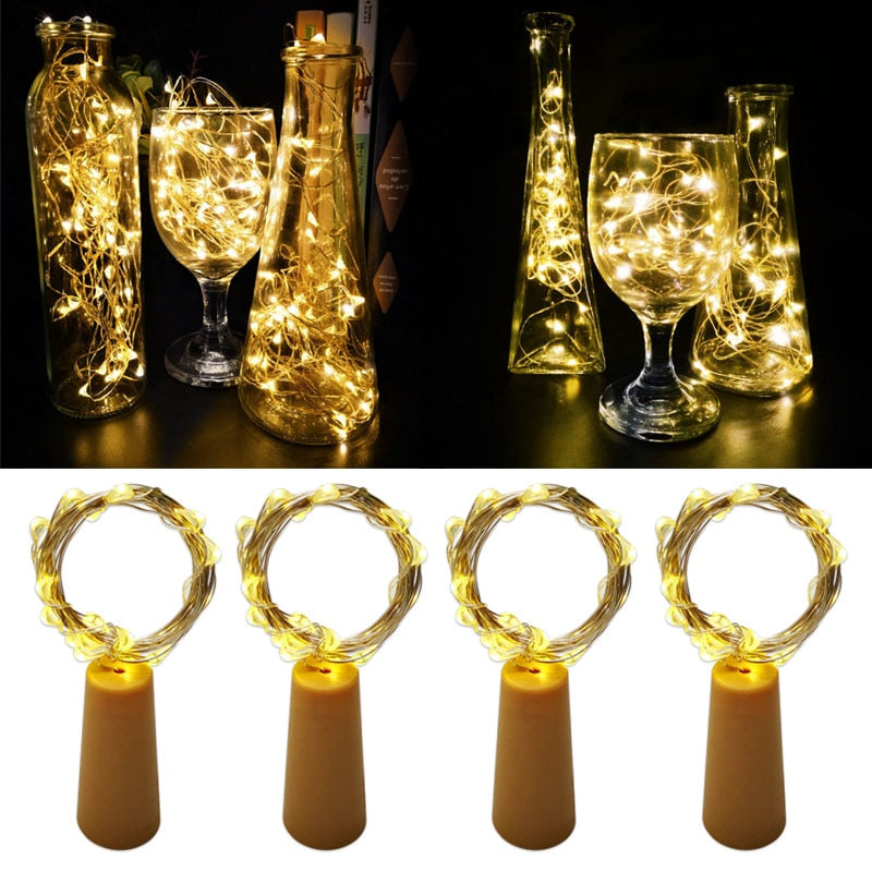 LED String Light Fairy light Battery waterproof Silver Wire Christmas Halloween USB Xmas Decoration Romantic lights 1/2/3/5/10M