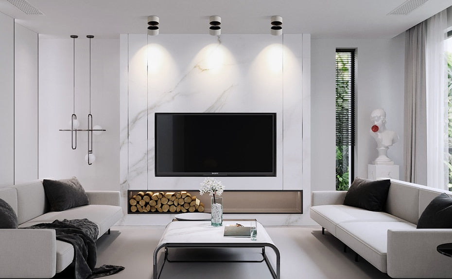 Led Downlight 360 Degrees Rotatable Surface Mounted Downlight 15W LED Ceiling Spot Light Indoor Living room Foyer Spot Lamp