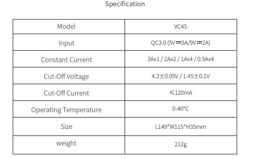 NEW XTAR VC2 VC2S VC4 VC4S Colorful VA LCD Screen Micro-USB powered portable apply to 3.6V/3.7V Li-ion/IMR/INR/ICR 18650 26650