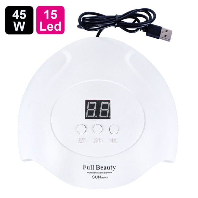 UV Lamp For Manicure LED Nail Dryer Lamp Sun Light Curing All Gel Polish Drying UV Gel USB Smart Timing Nail Art Tools LASTAR6