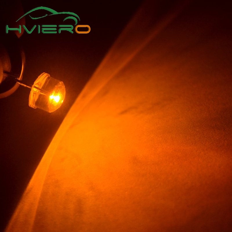 50pcs 8mm 0.5W white red yellow blue green Diode Led power straw hat lamp bead light emitting diodes Lamp bulb bright light