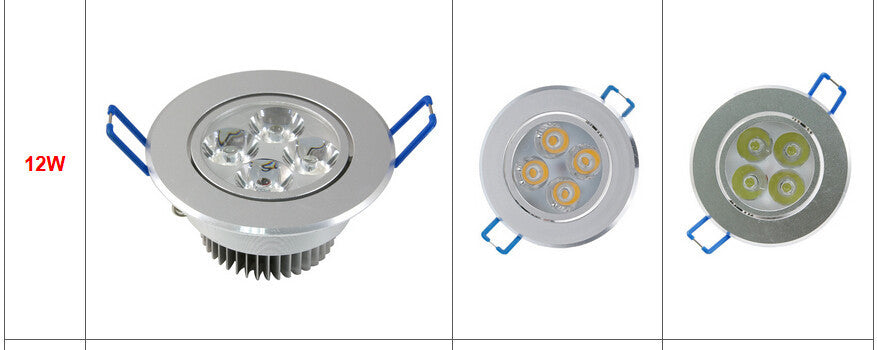 LED Recessed Downlight Lamps 9W 110v 220v Spoltight Ceiling Downlight Home DIY Bedroom