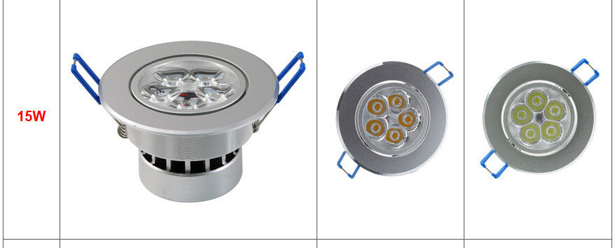 LED Recessed Downlight Lamps 9W 110v 220v Spoltight Ceiling Downlight Home DIY Bedroom