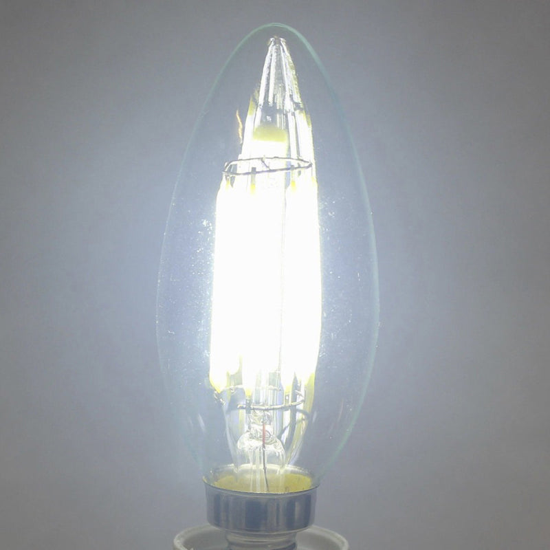 LED Candle Bulb C35 Light 2W/4W/6W 110V/220V Warm/Cool White Retro Filament Lamp For Chandelier Lighting 360 Degree