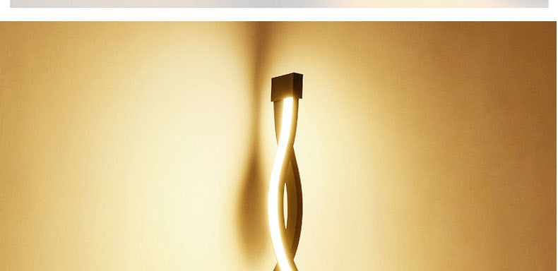 Modern Minimalist Wall Lamps Living Room Bedroom Bedside 16W AC96V-260V LED Sconce black white Lamp Aisle Lighting decoration