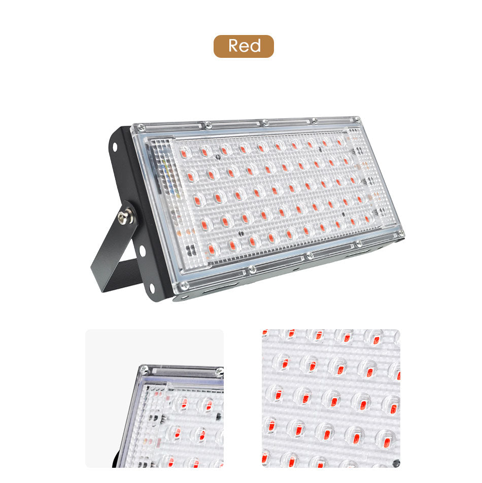 LED Floodlight Outdoor Spotlight 10W 50W Wall Washer Lamp Reflector IP65 Waterproof Lighting Garden RGB Flood Light AC 220V 240V